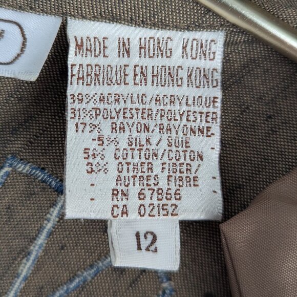 Unique Vintage Marc D'alcy Abstract embroidered blazer - Picture 5 of 11